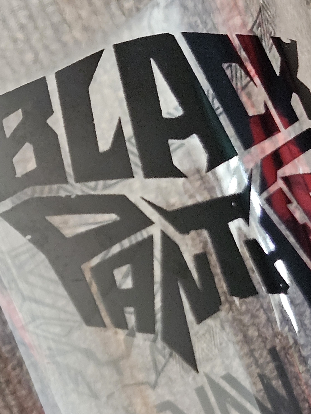 BLACK PANTHER Marvel Studios Wakanda Forever Pint Glass Logos Vintage RARE